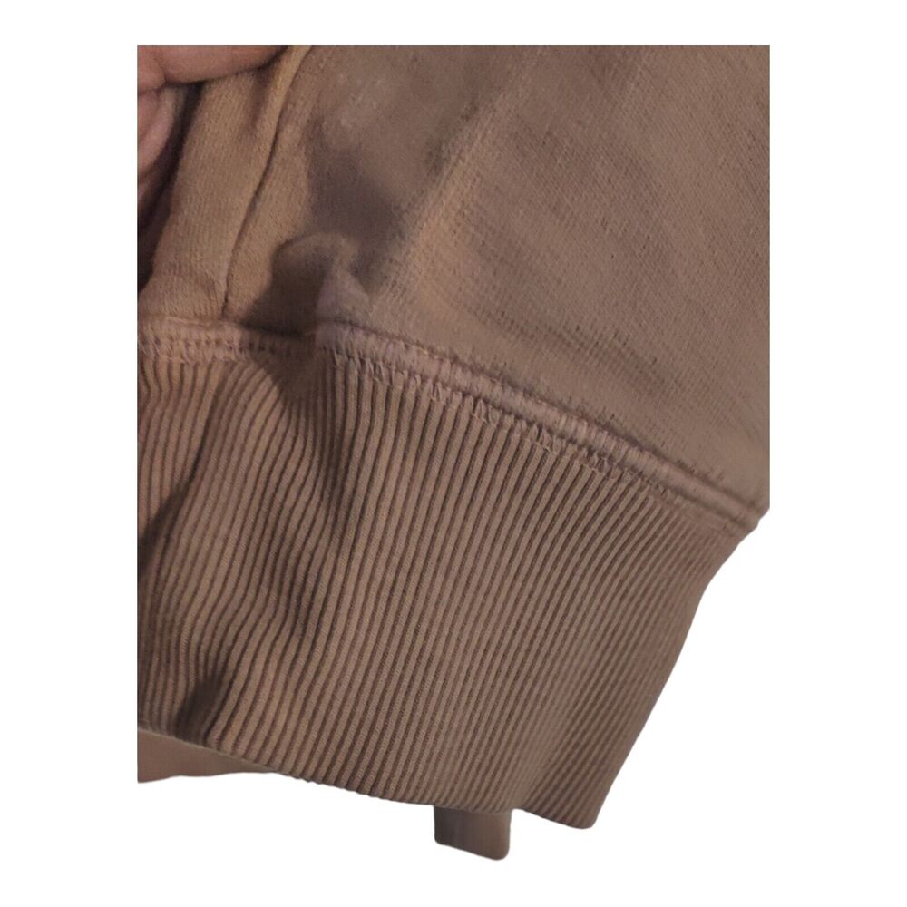 Studio Collection By David Lerner Top Sweatshirt Tan 3/4 Sleeve Waist Length M - Picture 7 of 8